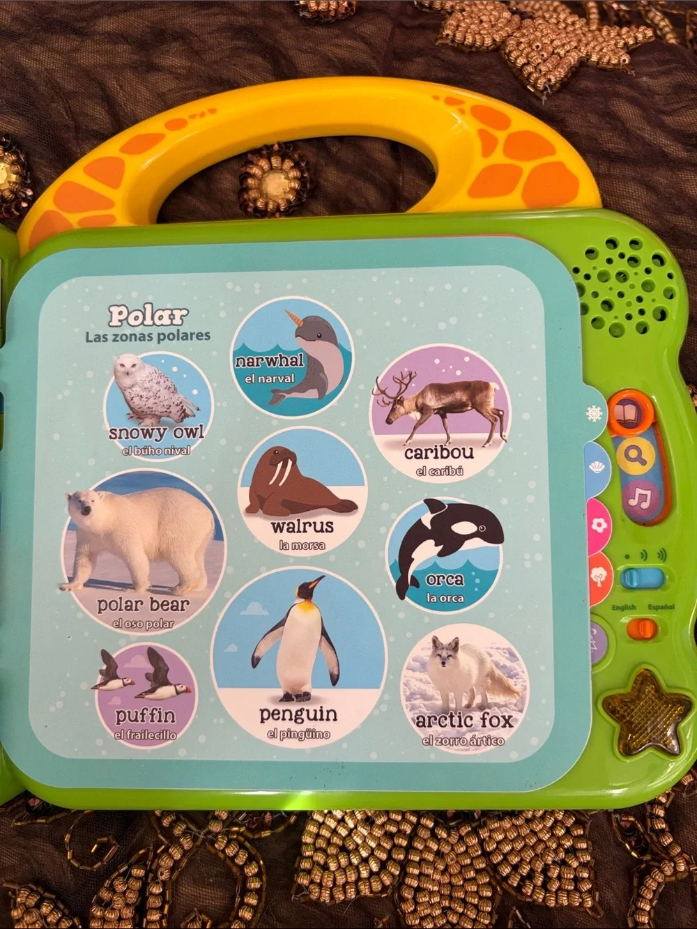 Leap Frog 100 Animals Book - Electronic Toy English/Spanish Learning Educational